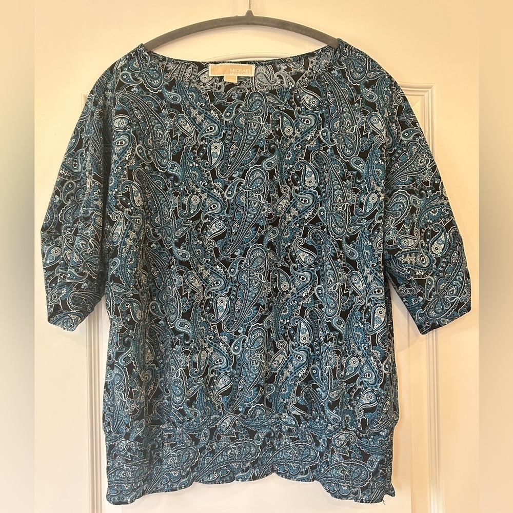 NWOT MICHAEL Michael Kors Paisley Blouse